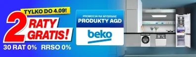 AGD - Beko 2 raty gratis - 0825 - baner główny belka mobi 396x116
